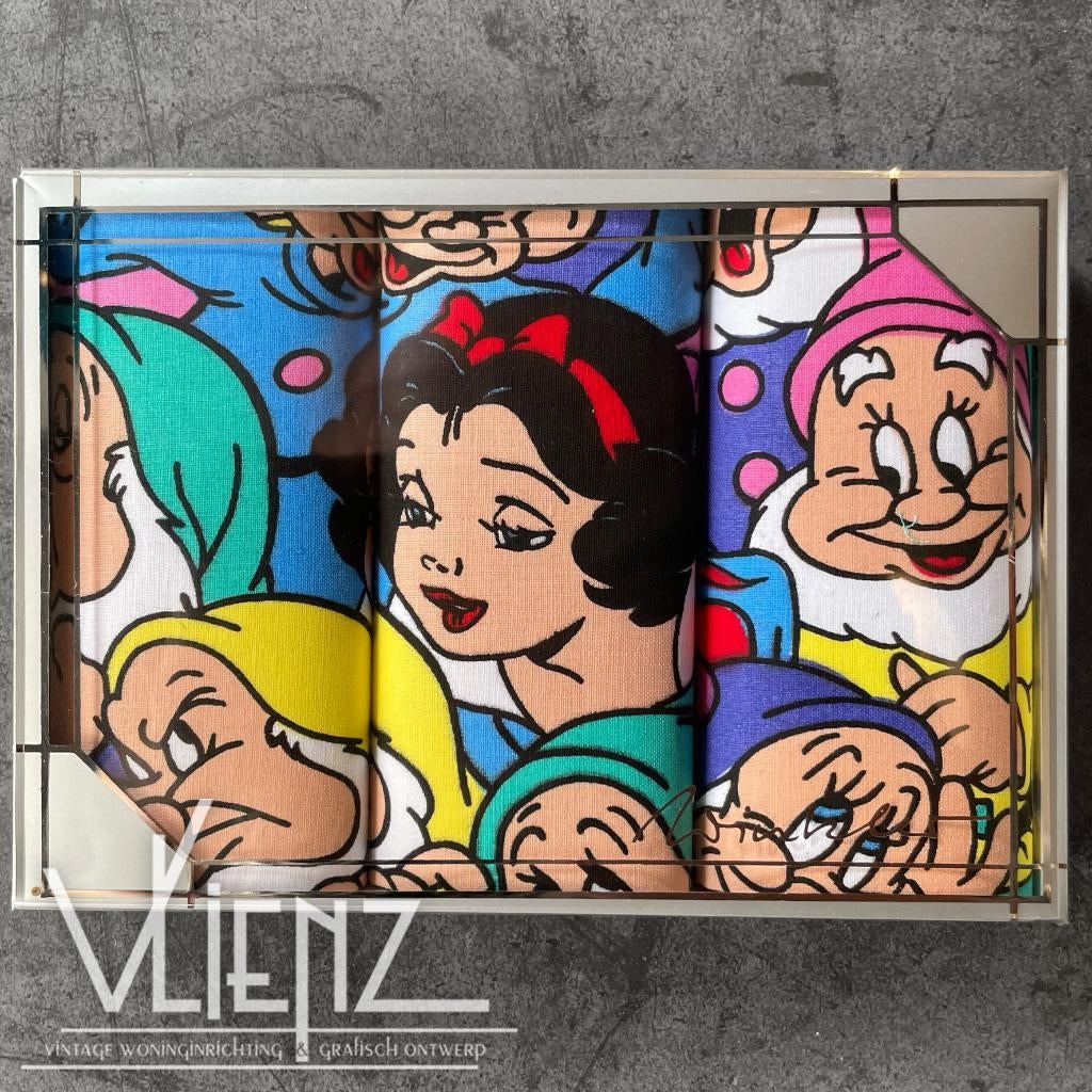 Vintage, retro Winkler zakdoeken Disney, Sneeuwwitje katoen, Verzamelen, Disney, Nieuw, Kleding of Textiel, Sneeuwwitje of Doornroosje