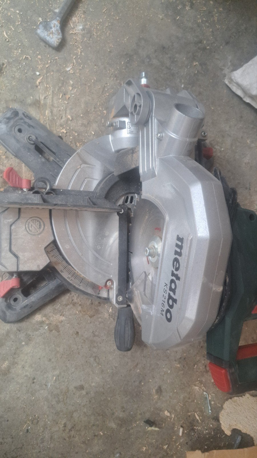 Metabo afkortzaag zgan, Doe-het-zelf en Verbouw, Gereedschap | Zaagmachines, Ophalen of Verzenden, Zo goed als nieuw, Afkortzaag