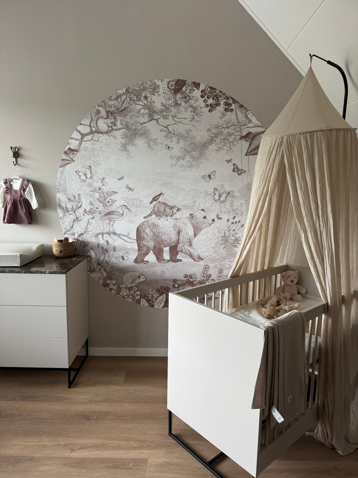 Jollein Hemeltje beige met standaard zwart, Ophalen, Zo goed als nieuw, Klamboe