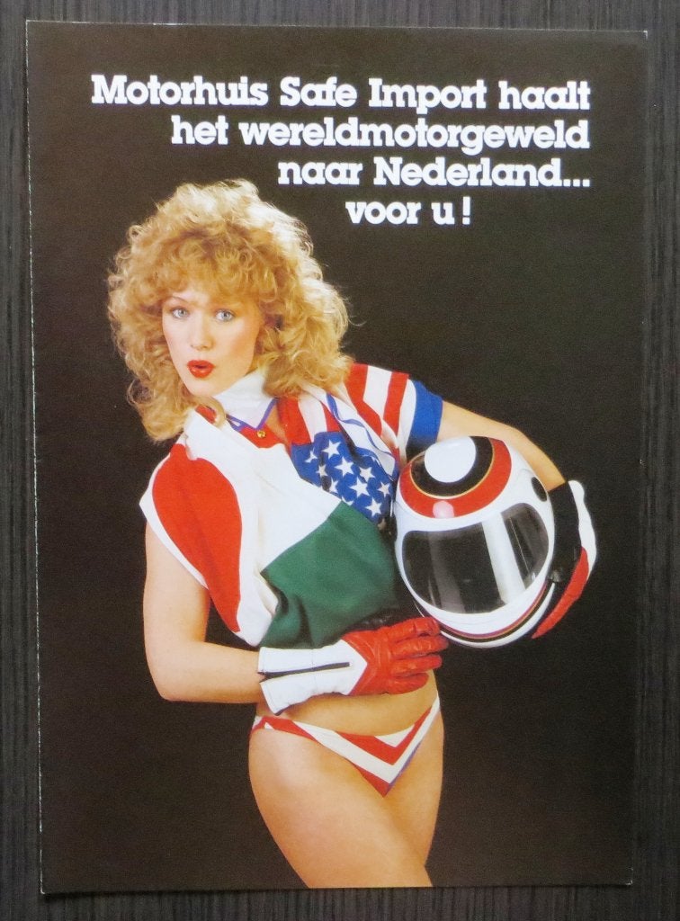 Folder Motorhuis Safe Import - 1983 - 6 blz, Motoren, Verzenden, Ducati