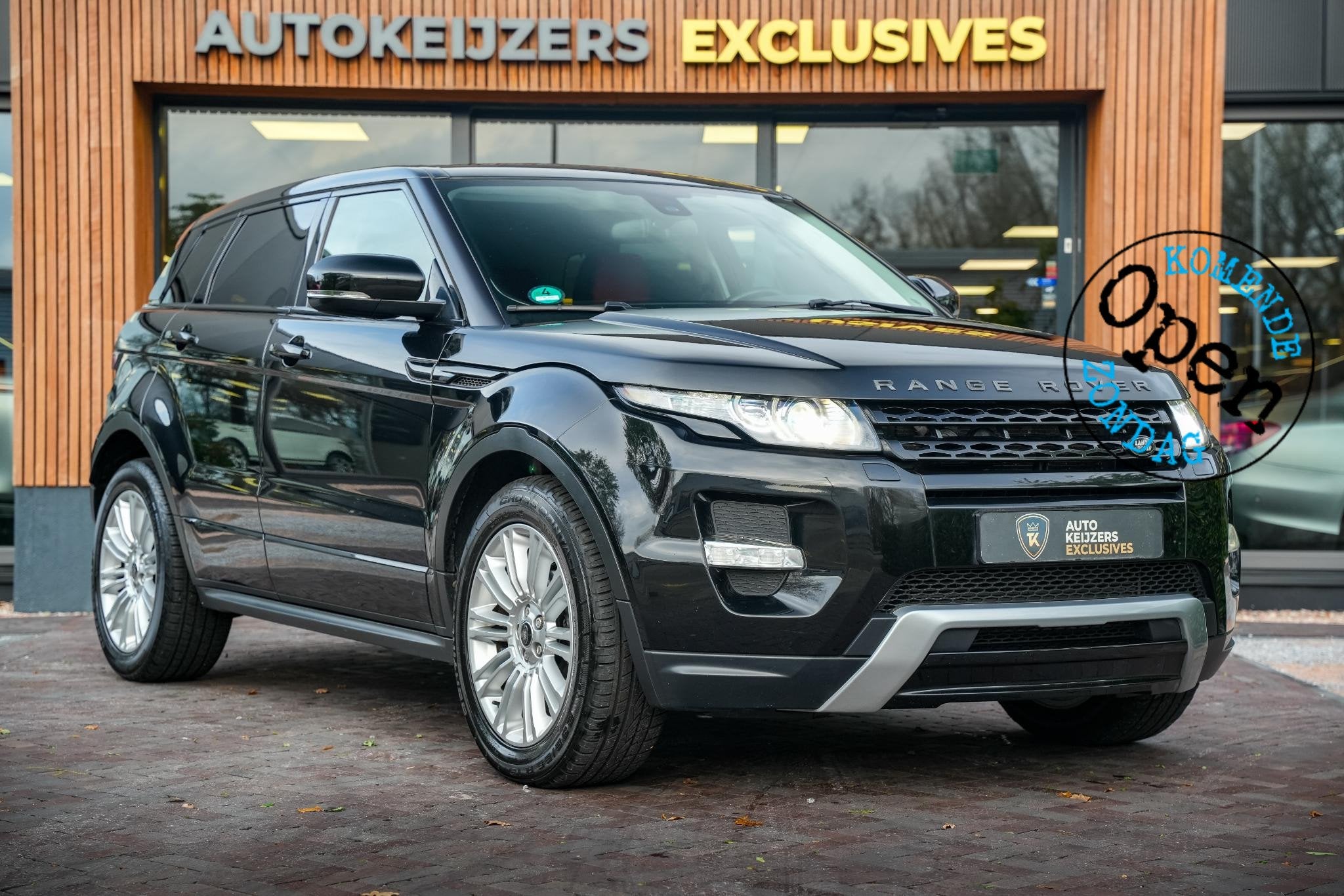 Land Rover Range Rover Evoque 2.0 Si 4WD Dynamic Leer Stoelv, Auto's, Euro 5, Zwart, Bedrijf, Vierwielaandrijving