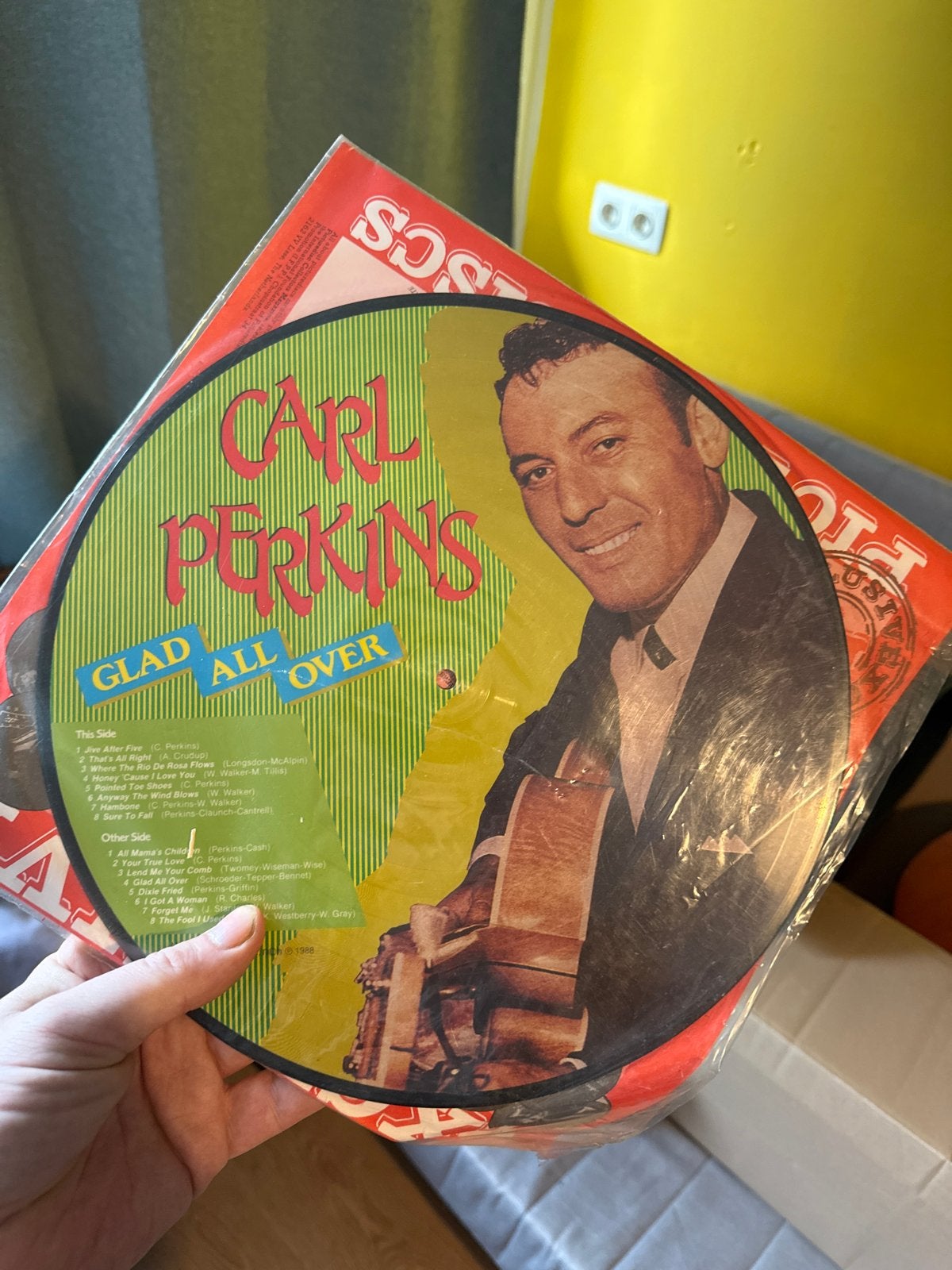 Carl Perkins - Glad All Over Picture Disc, LP, Gebruikt, Ophalen of Verzenden, Picture disc