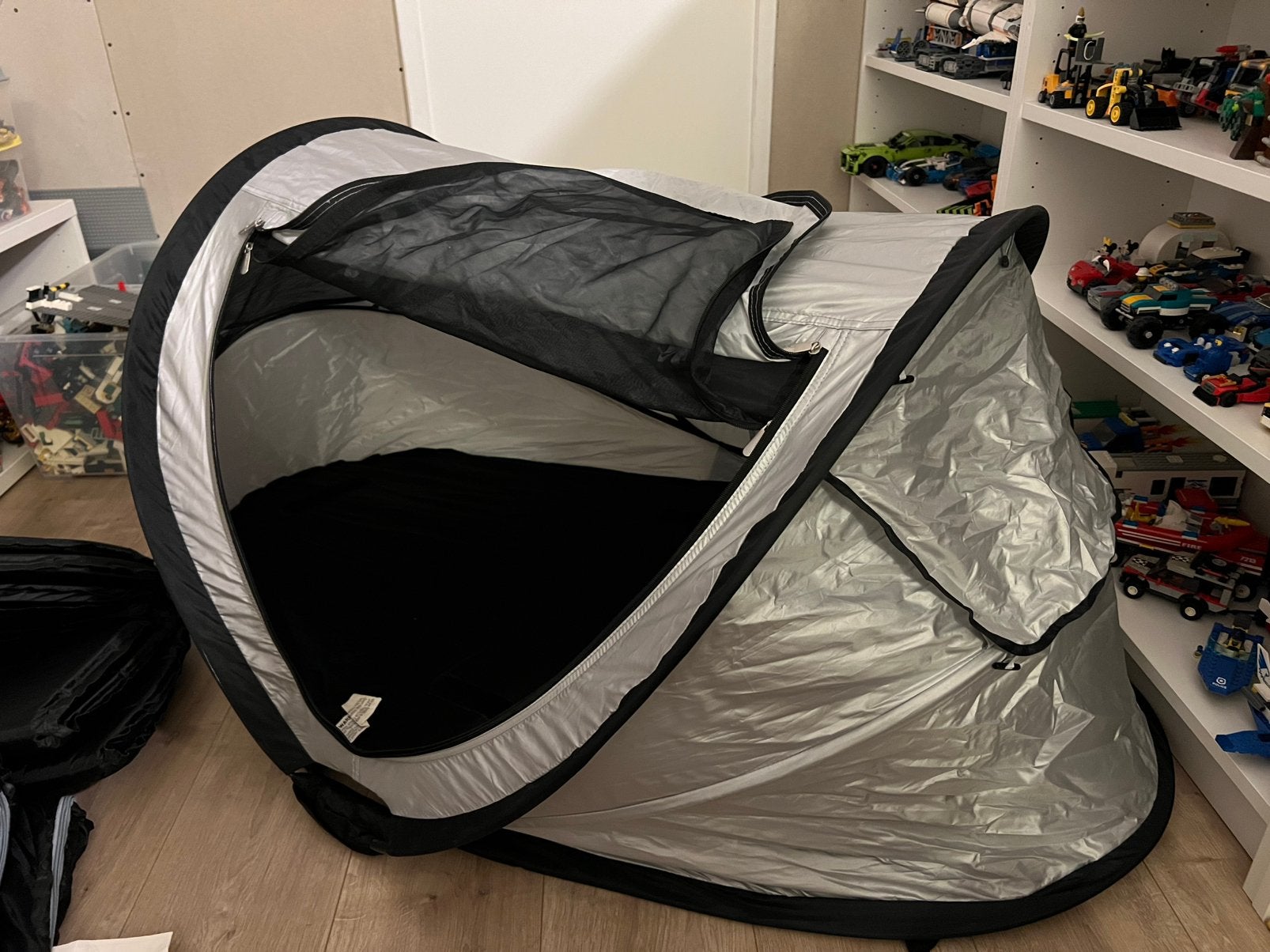 Deryan Peuter Luxe Reisbedje met Luchtbed en Hor, Ophalen of Verzenden, Zo goed als nieuw, Overige materialen