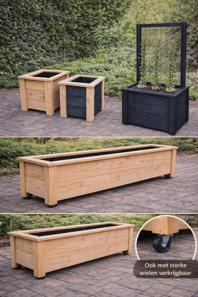 Douglas Plantenbakken Maatwerk | Trellis | Windscherm, Ophalen, Nieuw, Balkon, Hout
