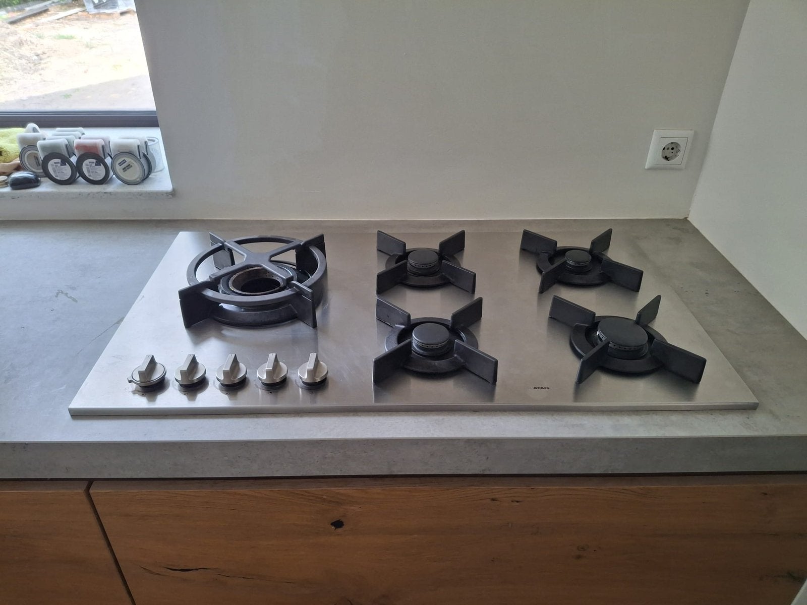 ATAG HG9511MBA inbouw gaskookplaat met 5 branders 90 cm, Ophalen, Gebruikt, Inbouw, Gas