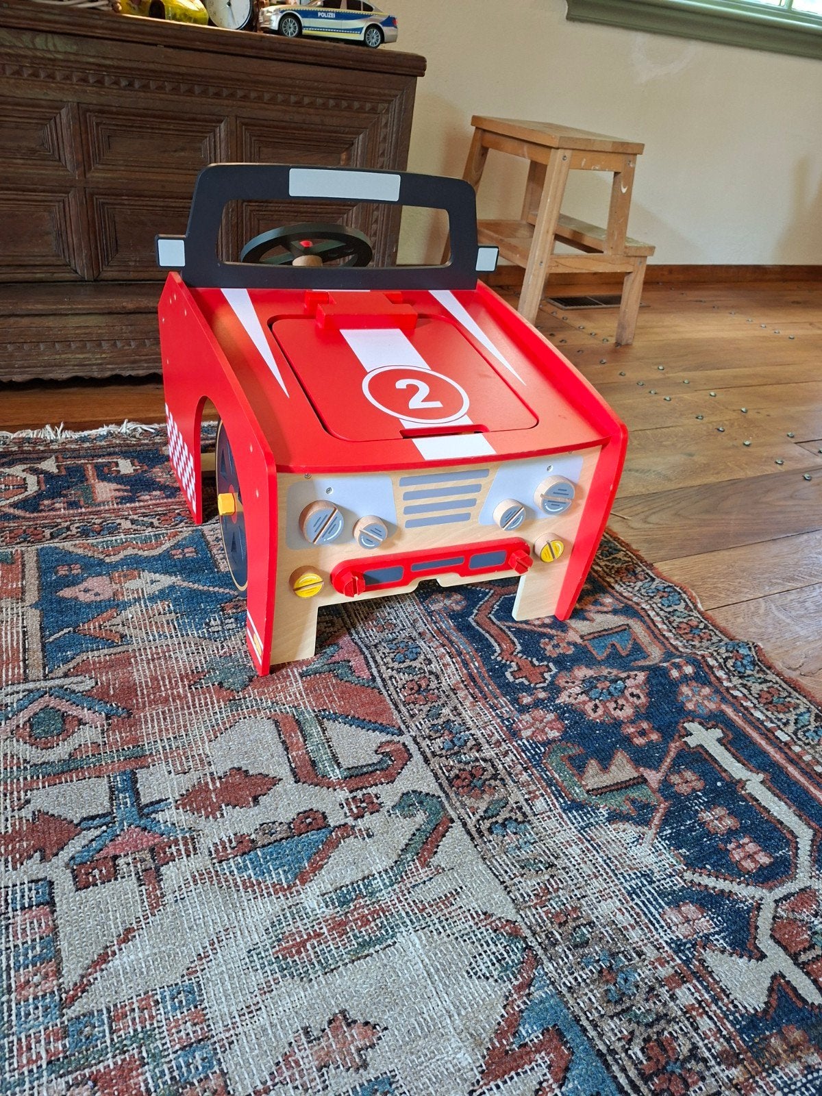 Playtive Houten Raceauto - Rijspeelgoed voor Peuters, Kinderen en Baby's, Speelgoed | Houten speelgoed, Ophalen