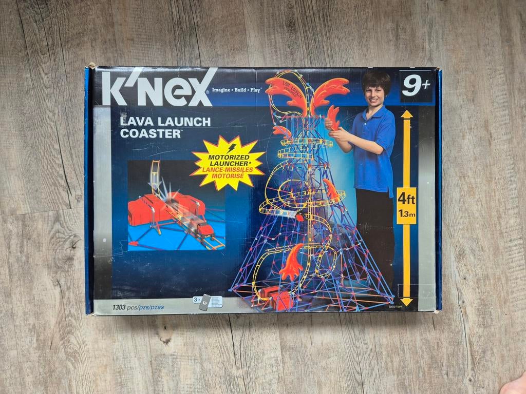 K'nex Lava Launch Coaster - Complete met beschrijving, Ophalen of Verzenden