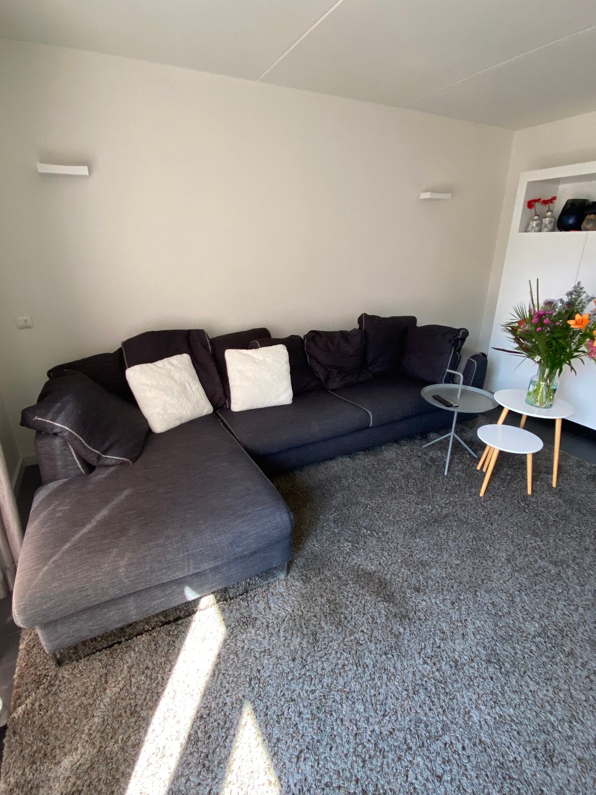 Grote Loods 5 loungebank 300cm donker blauwgrijs, Ophalen, Gebruikt