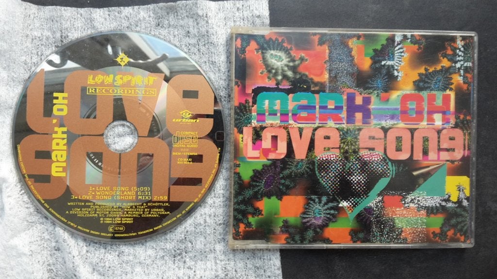 CD Single - Mark Oh - Love Song - 90s Rave Happy Hardcore, Ophalen of Verzenden, Zo goed als nieuw, Overige genres