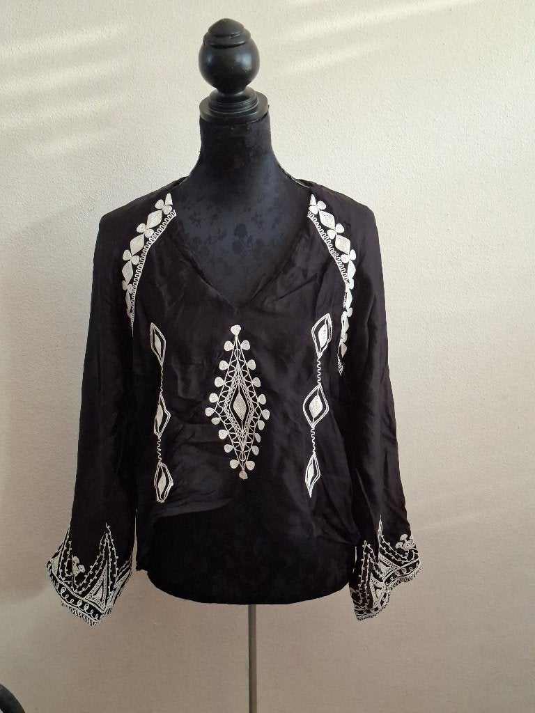 Zara top M, Kleding | Dames, Maat 38/40 (M), Ophalen of Verzenden, Lange mouw, Gedragen