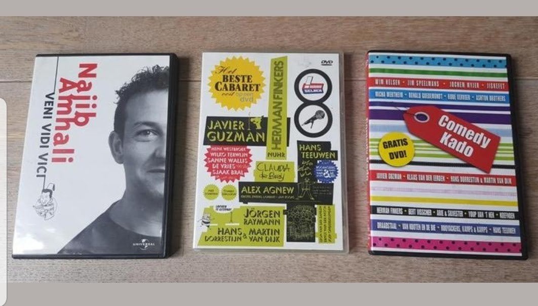 Cabaret DVD's: Najib Amhali, Het Beste Cabaret, Comedy Kado, Alle leeftijden, Ophalen of Verzenden, Gebruikt, Stand-up of Theatershow