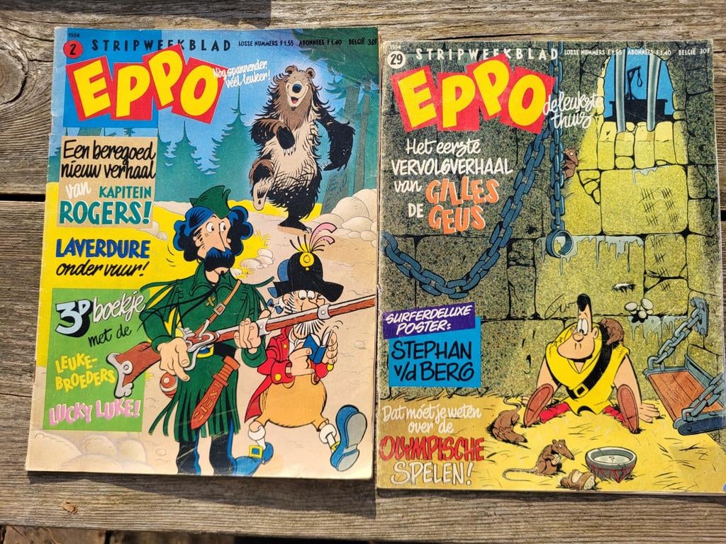 Eppo Weekblad 1984 - Deel 2 en 29, Meerdere stripboeken, Ophalen of Verzenden, Gelezen, Diverse