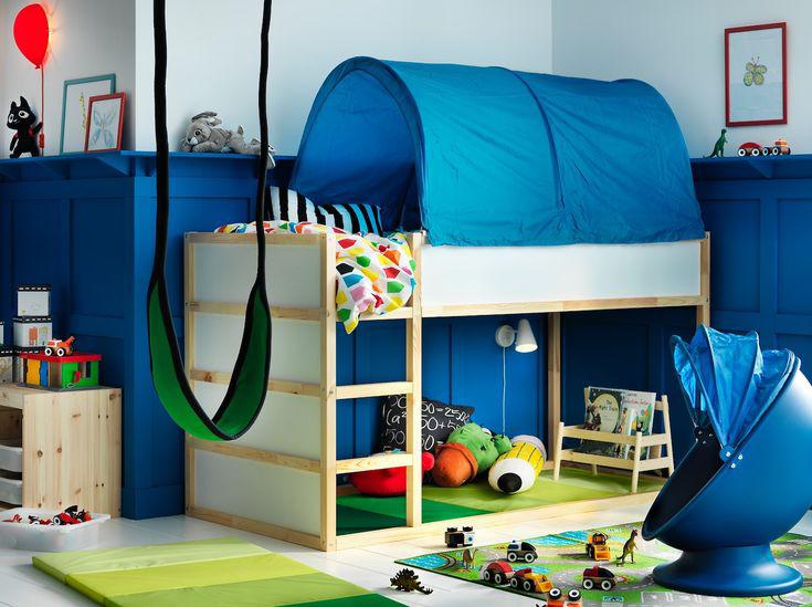 Ikea Kura bedtent blauw (2 stuks beschikbaar), Ophalen, Gebruikt