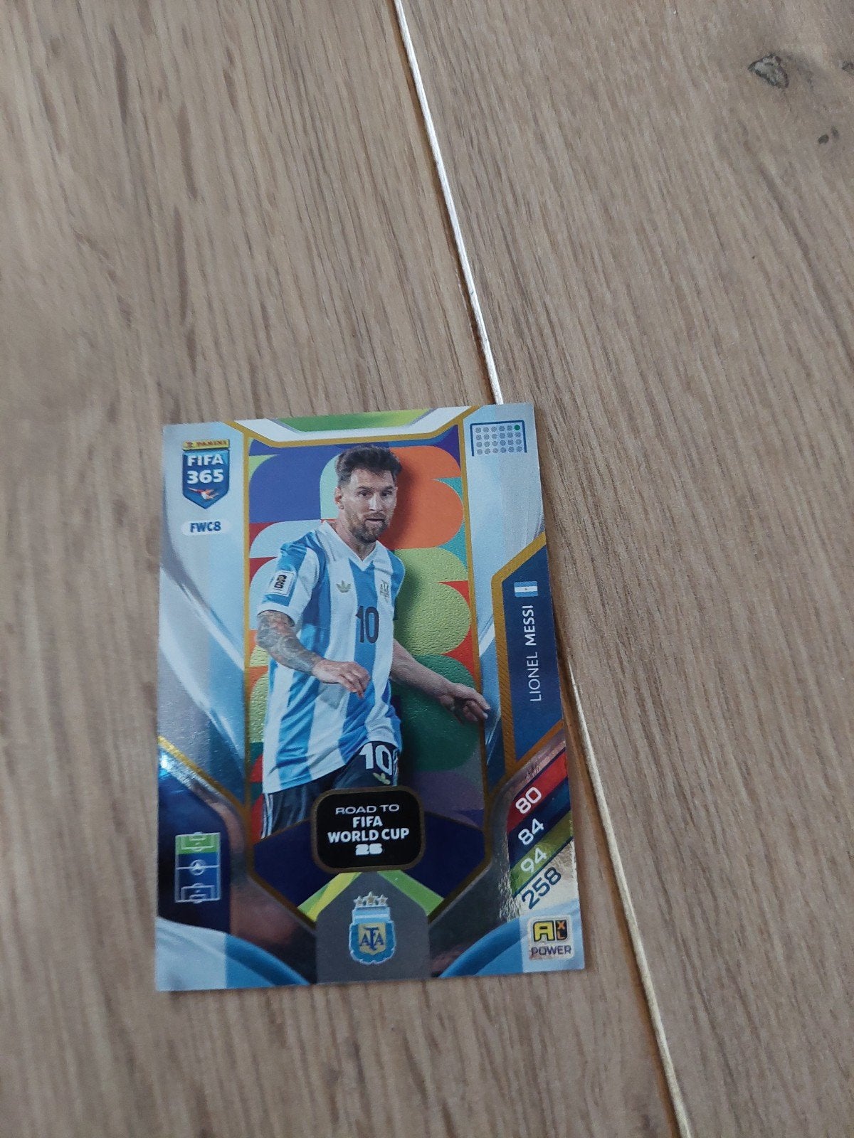 Panini FIFA 365 FWC8 Lionel Messi Voetbalkaart, Ophalen of Verzenden, Zo goed als nieuw, Buitenlandse clubs, Spelerskaart