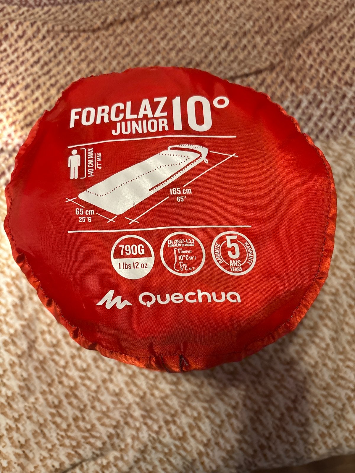 Forclaz Junior Slaapzak 10C - Quechua, Ophalen, Zo goed als nieuw