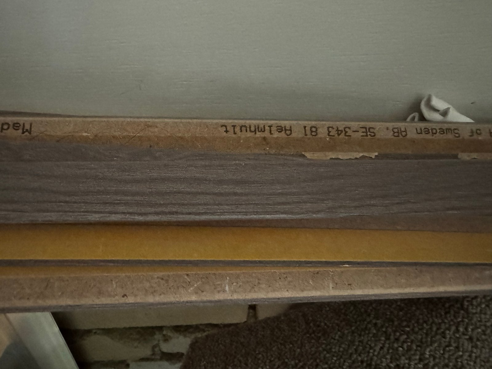 IKEA PRÄRIE laminaat overgangsprofiel eik grijs/bruin, Overige materialen, Nieuw, Ophalen of Verzenden, 150 cm of meer