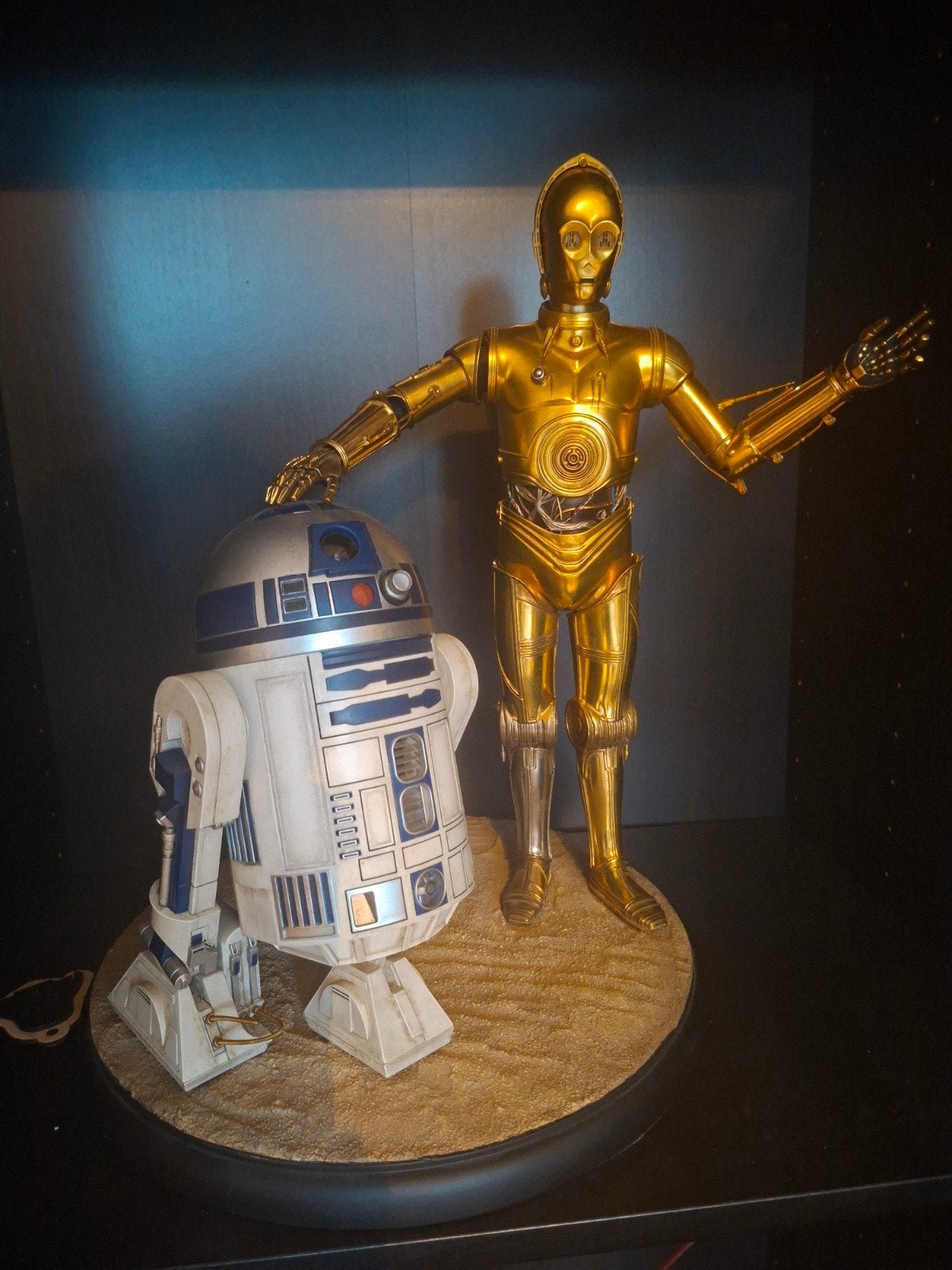 Star Wars C-3PO & R2-D2 SideShow Premium Format, Ophalen of Verzenden, Zo goed als nieuw, Beeldje of Buste
