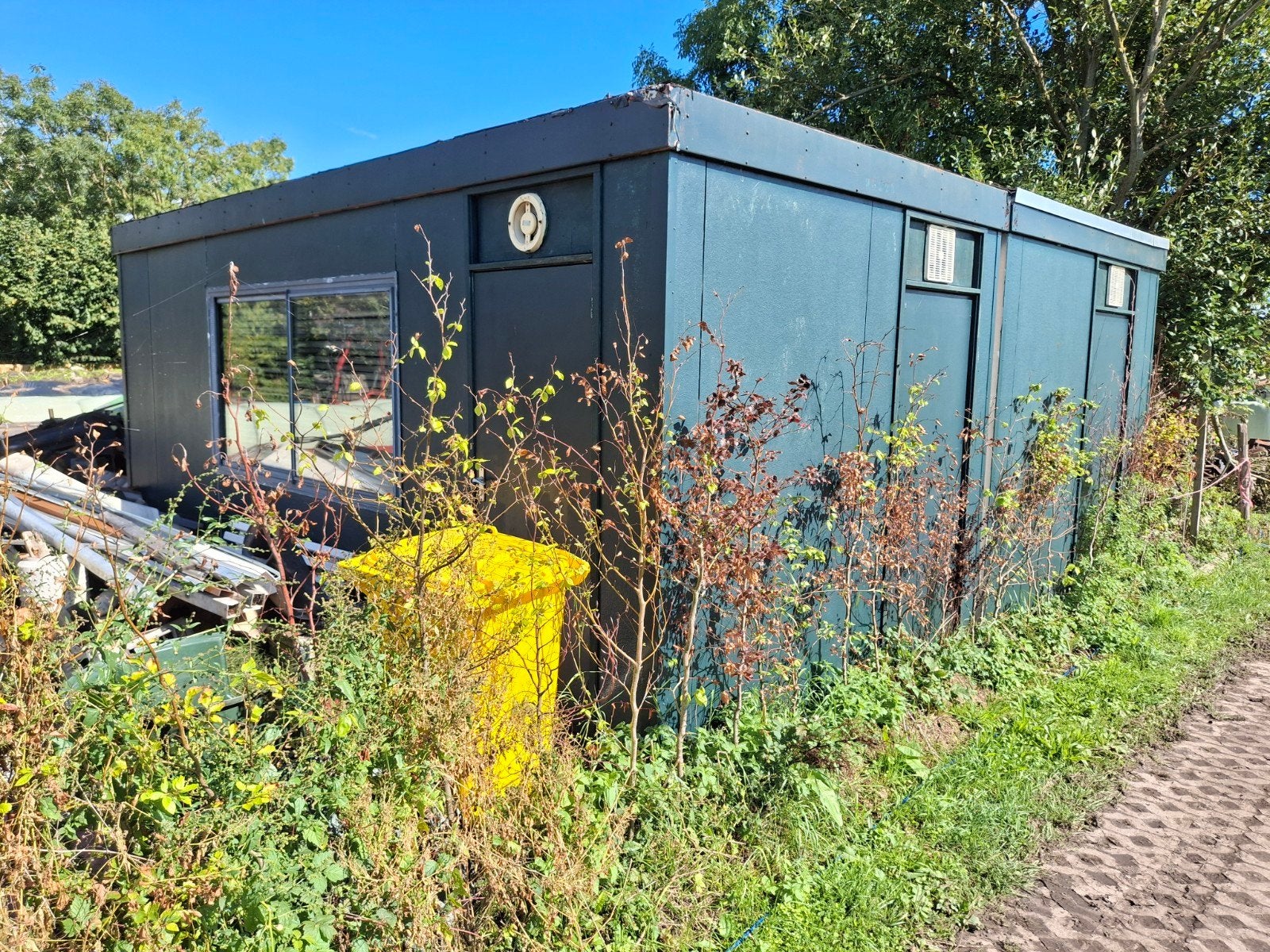 opslag/kantoor unit 6x6 meter te koop, Ophalen