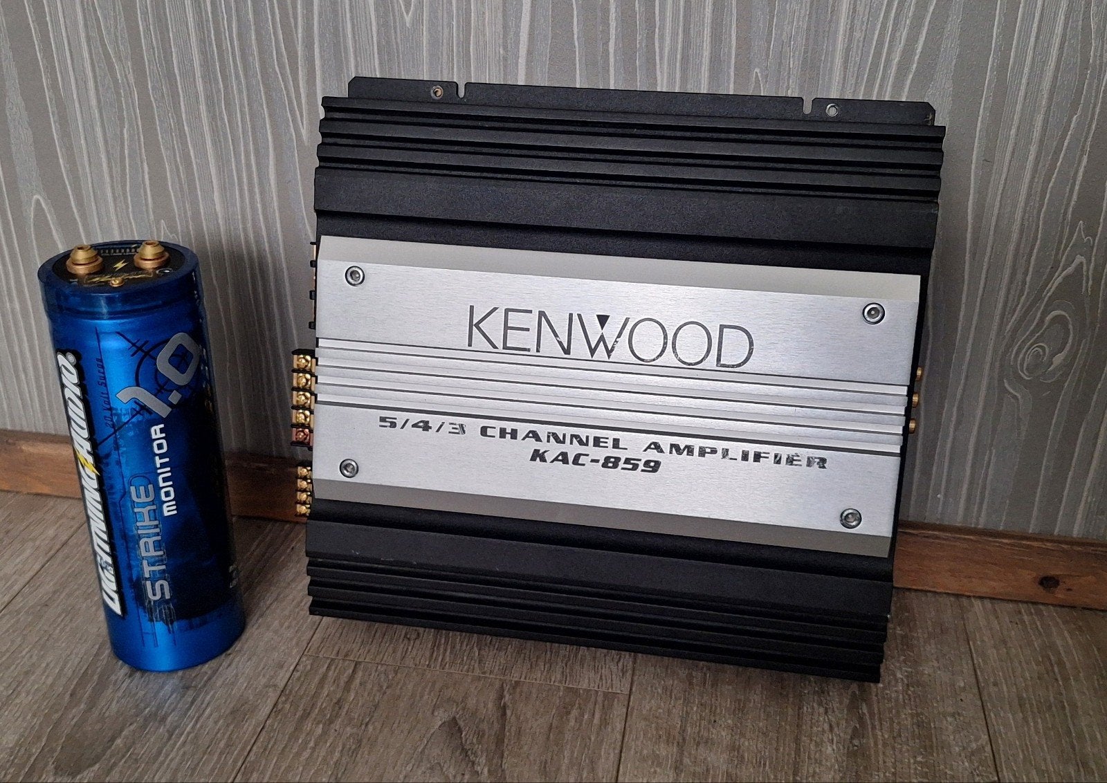 kenwood kac859 5 kanaal versterker met lightning powercap, Ophalen of Verzenden, Gebruikt