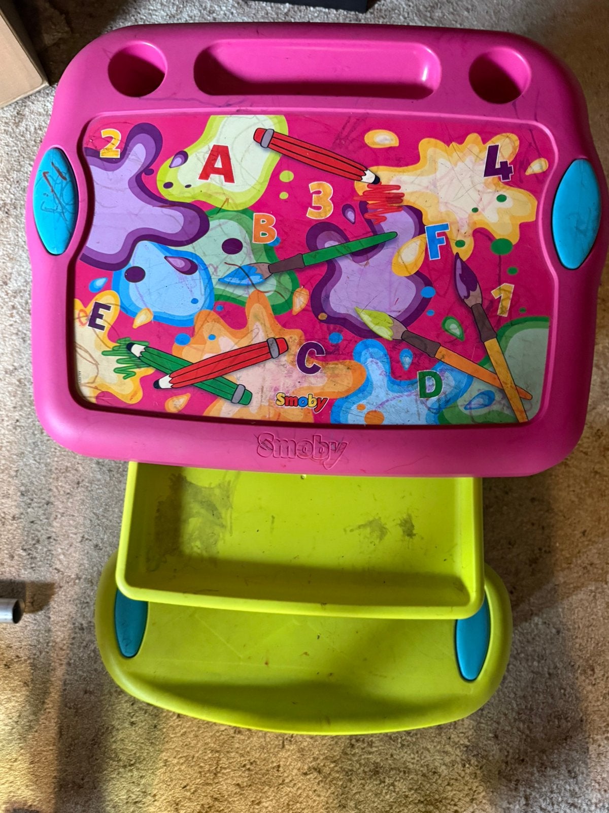 Teken / kleur tafel, Ophalen, Gebruikt, Knutselen