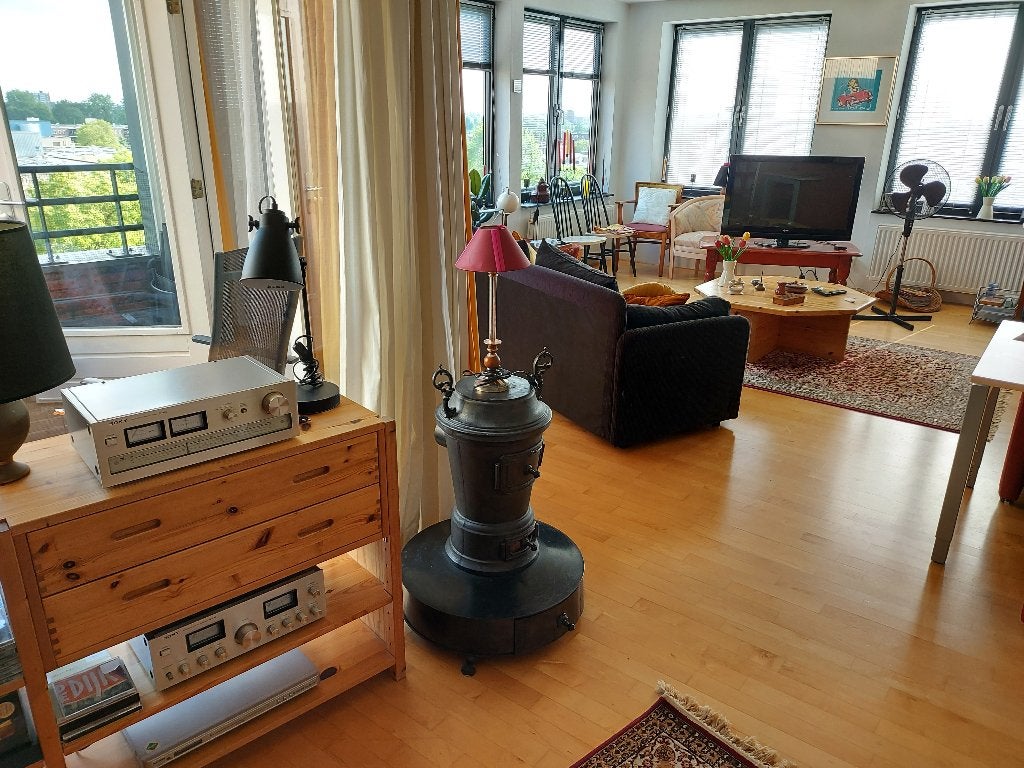 Antieke potkachel., Huis en Inrichting, Kachels, Ophalen, Potkachel, Gebruikt, Overige brandstoffen