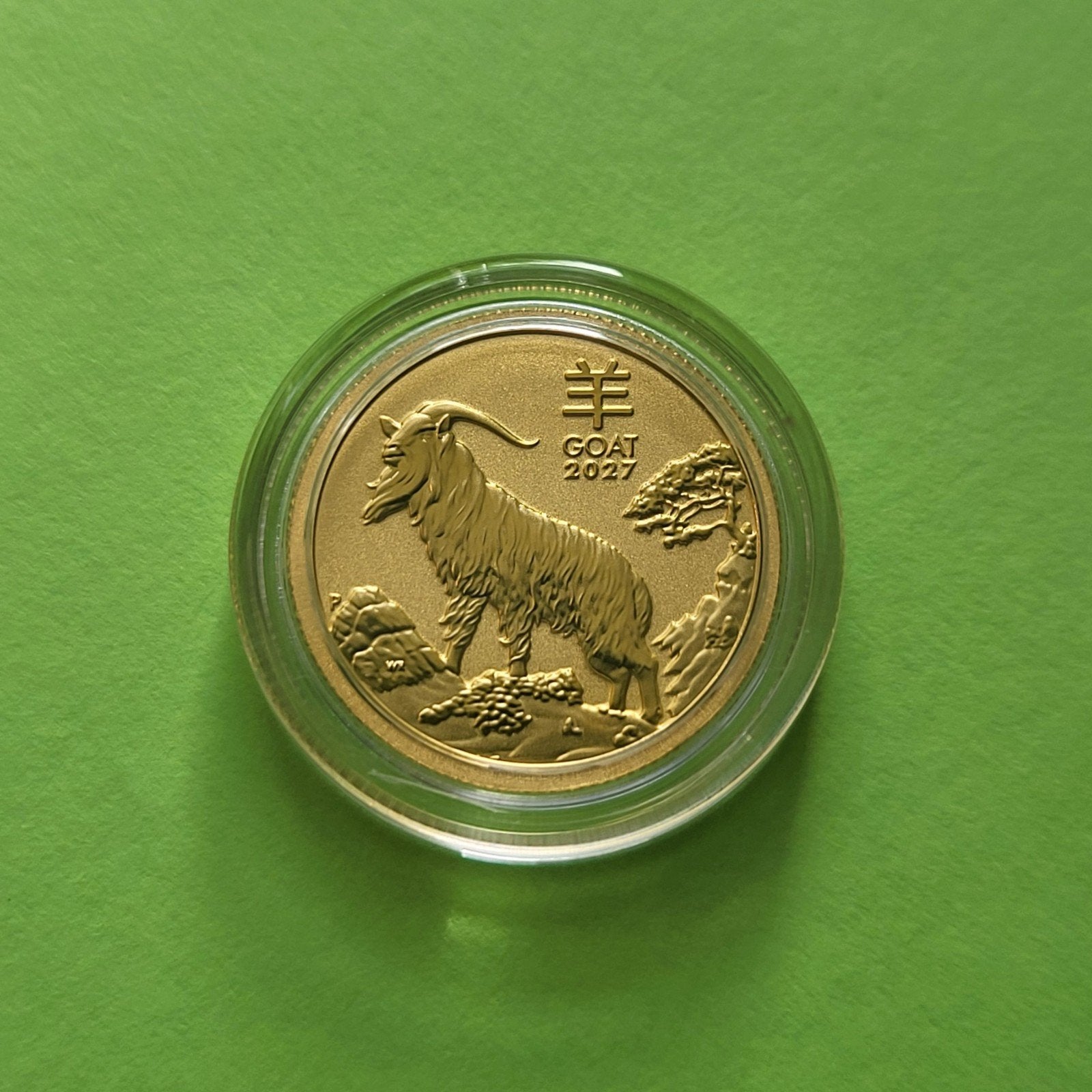 Lunar III 2027 Goat - 1/10 oz goud, Verzenden, Goud