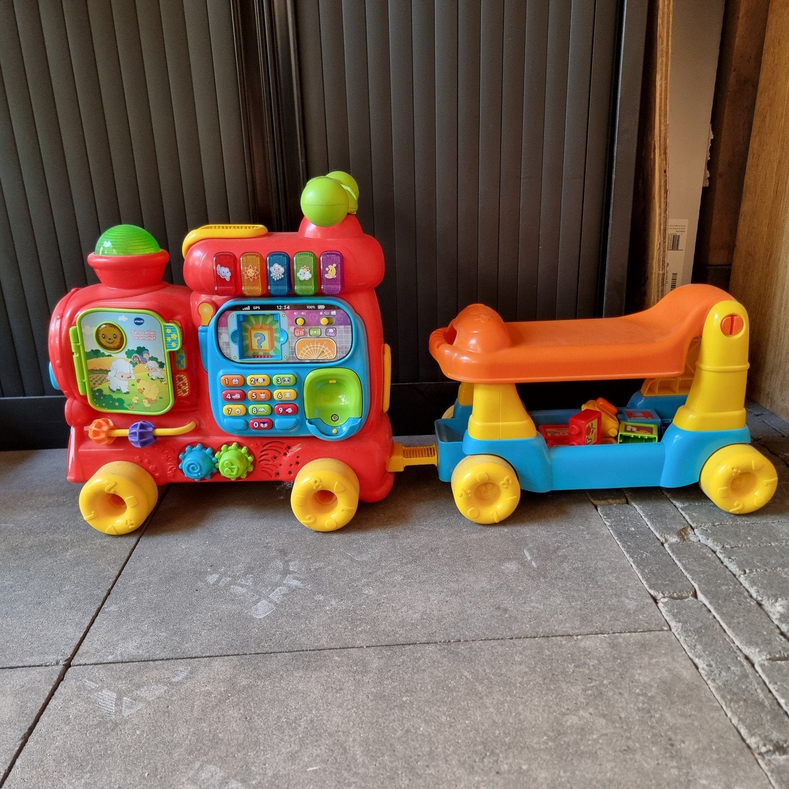 VTech Trein met 13 blokken, Ophalen of Verzenden, Zo goed als nieuw, Overige typen