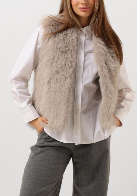 Nieuw MSOW Original Coat Faux Fur Gilet Beige, Ophalen of Verzenden