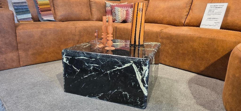 Salontafel Marmer Groen, 60 x 60cm Showmodel KORTING