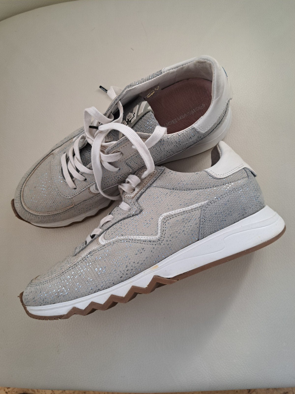 Floris van Bommel dames sneakers,maat 40, lichtblauw/grijs, Floris van Bommel, Ophalen of Verzenden, Grijs, Sneakers of Gympen