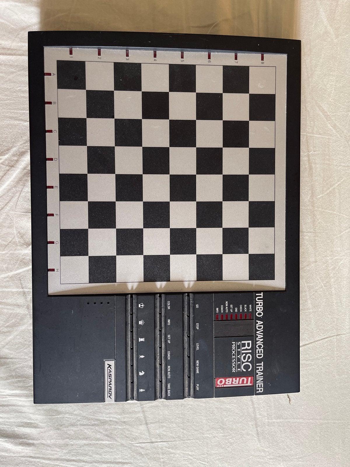 Kasparov Turbo Advanced Trainer Elektronisch Schaakbord, Een of twee spelers, Ophalen, Gebruikt
