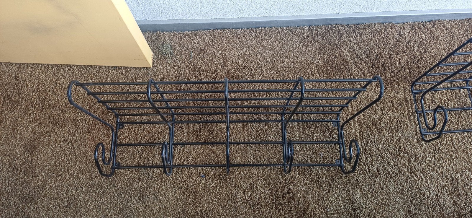 ikea Fran kledingrek metaal 3 stuks aanwezig zwart, Wandkapstok, Gebruikt, Ophalen of Verzenden, Minder dan 100 cm