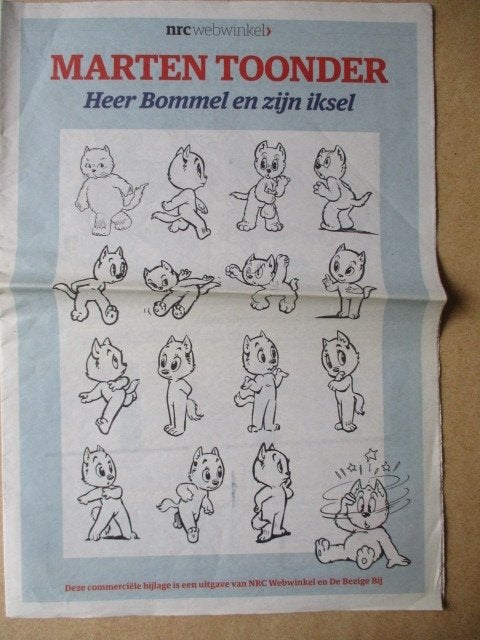 adv11101 nrc toonder krant, Verzamelen, Ophalen, Olivier B, Bommel en Tom Poes, Gebruikt, Overige typen