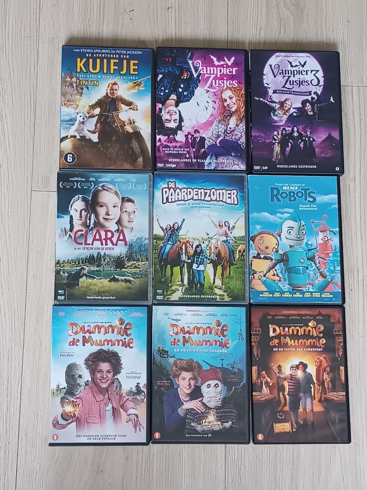 7 leuke kinderfilms op DVD - €3 per stuk, Alle leeftijden, Inclusief doosje, Ophalen of Verzenden, Zo goed als nieuw