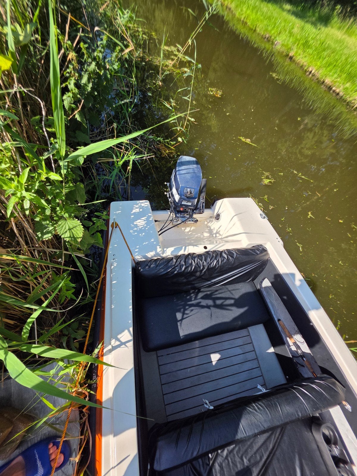Leuke speedboot met Yamaha 9.9 pk buitenboordmotor, Watersport en Boten, Ophalen, Overige merken, Gebruikt, Minder dan 70 pk