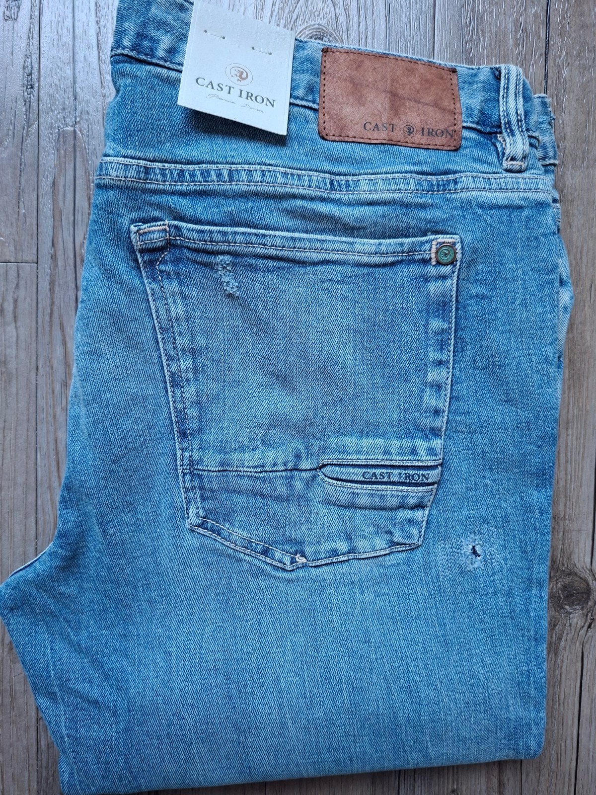 CAST IRON Riser slimfit jeans W36 L36, W36 - W38 (confectie 52/54), Blauw, Nieuw, Ophalen of Verzenden