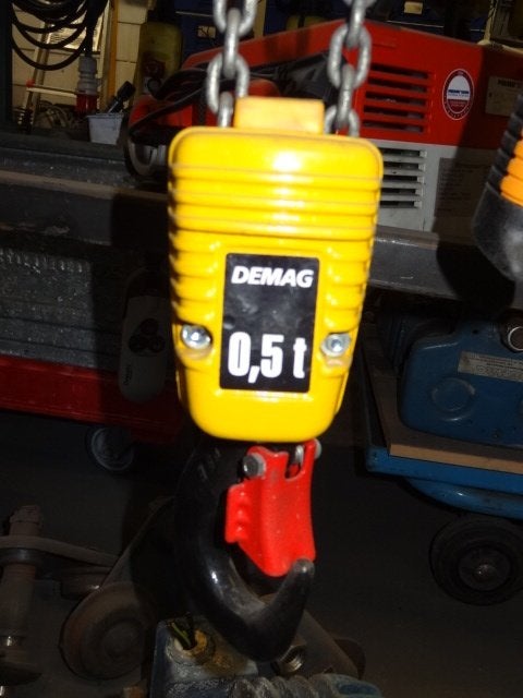 Demag ketting takel 500 kg DEMAG nr.35, Doe-het-zelf en Verbouw, Ophalen, Zo goed als nieuw, Elektrisch