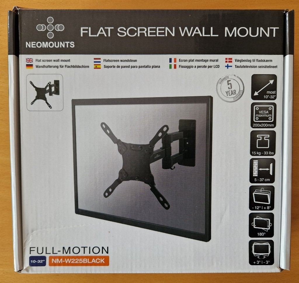 TV/monitor ophangbeugel / Flat screen wall mount, Ophalen, Zo goed als nieuw
