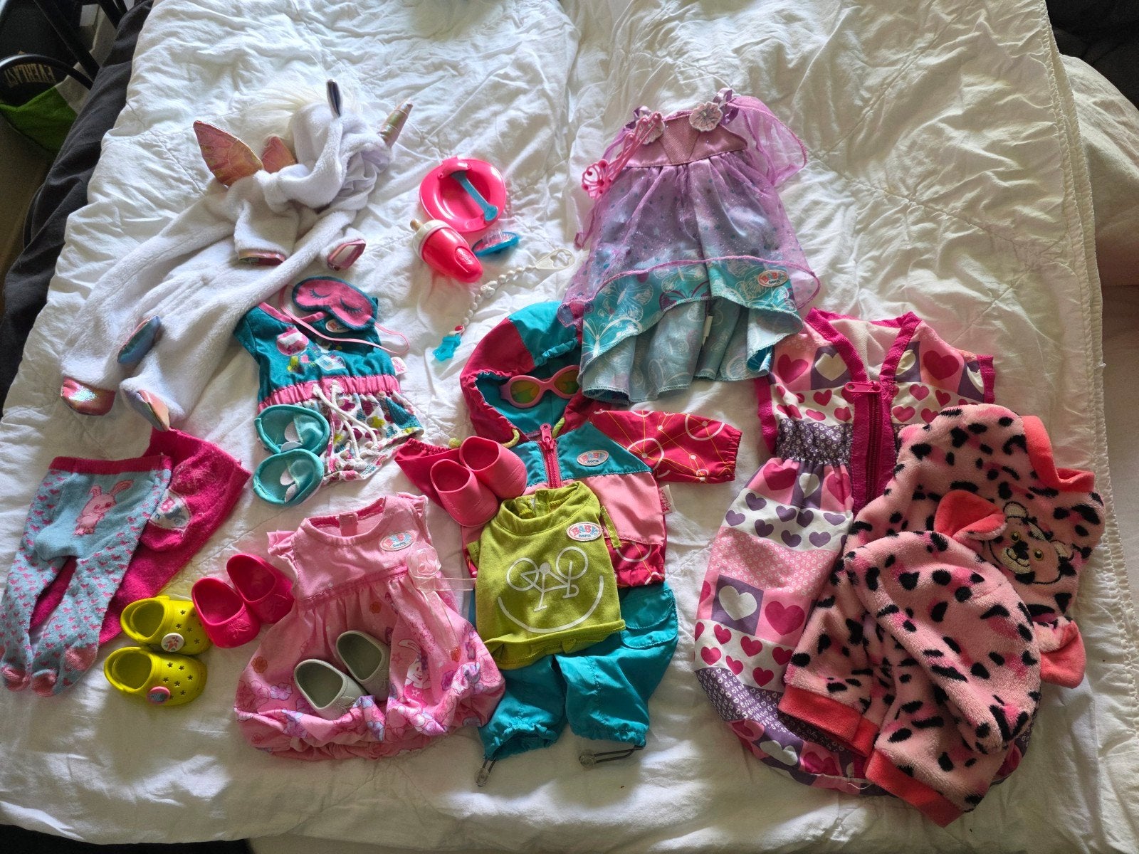Grote set Baby Born kleding en accessoires, Ophalen of Verzenden, Gebruikt, Babypop