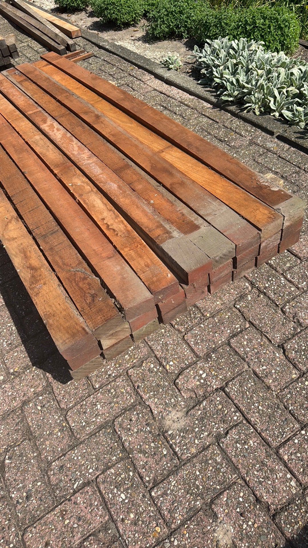 Houten balken 5x9x210 - 27 stuks, Ophalen, 250 cm of meer, Balken