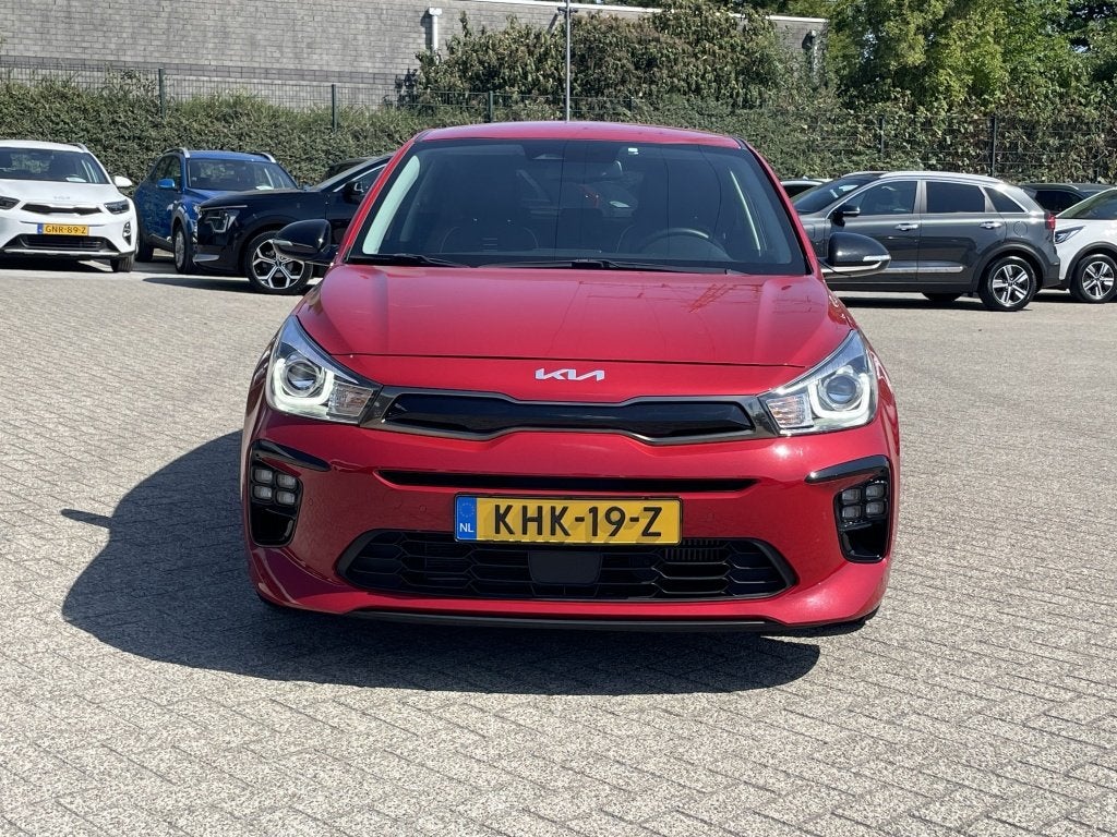Kia Rio 1.0 T-GDi 120PK MHEV GT-Line AUTOMAAT - EXTREEM LAGE, Auto's, 450 kg, Gebruikt, Euro 6, Bedrijf