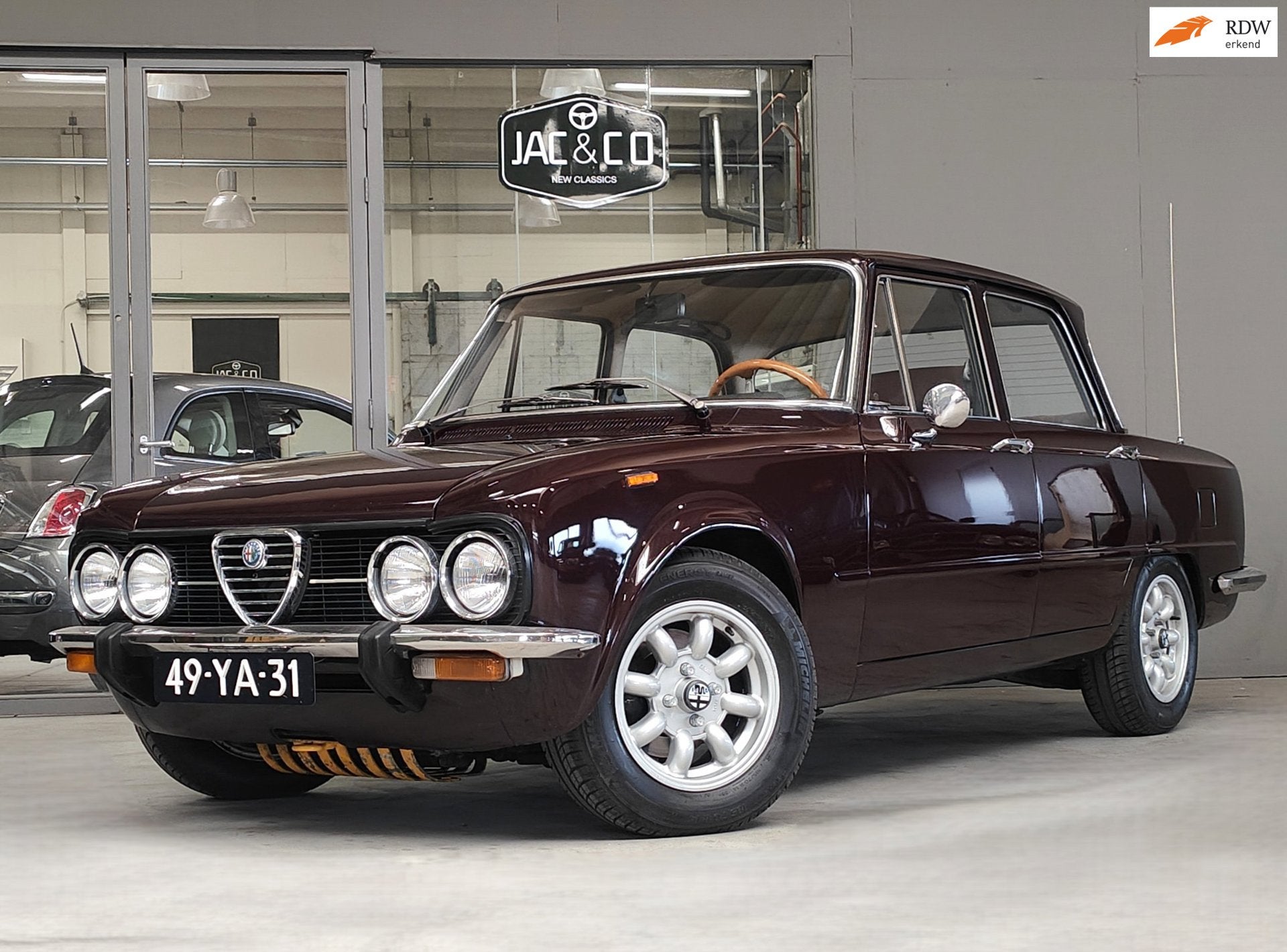 Alfa Romeo Giulia 2.0 Super Faggio - Cognac interieur, Auto's, 1998 cc, Achterwielaandrijving, Gebruikt, 4 cilinders