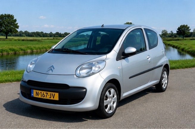 Citroën C1 1.0 5-DRS 2006 Grijs, Gebruikt, Links, Ophalen of Verzenden, Achterklep