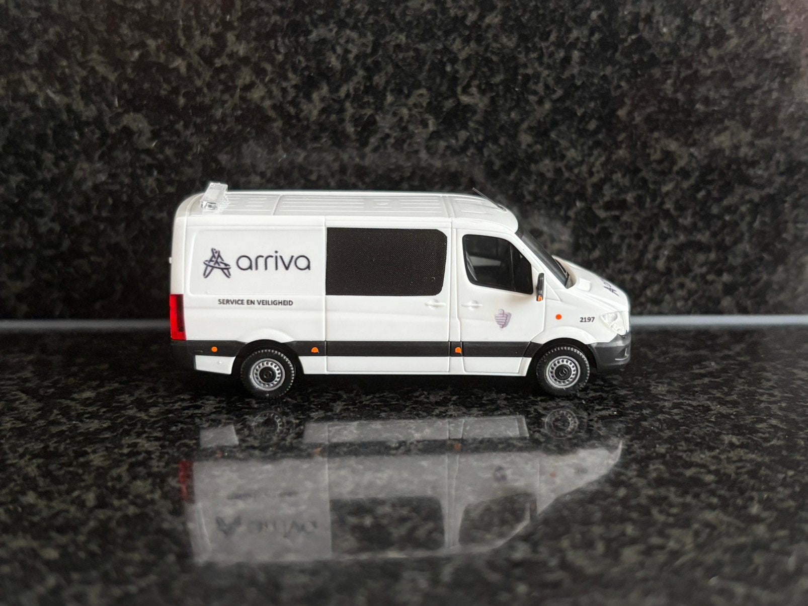 Herpa mercedes benz Sprinter Arriva service veiligheid 1:87, Hobby en Vrije tijd, Modelauto's | 1:87, Verzenden, Nieuw, Auto, Herpa