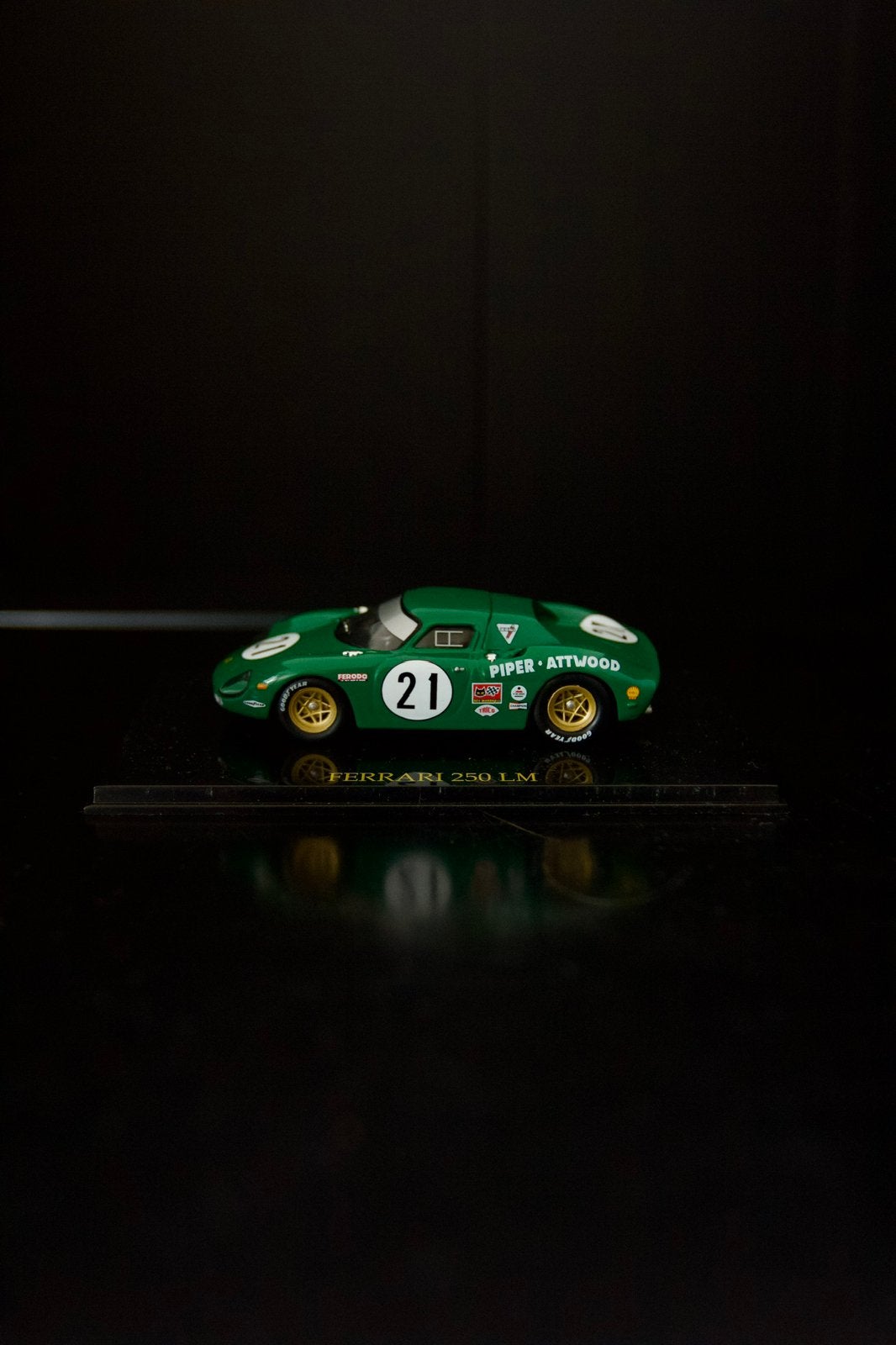 DeAgostini - Ferrari 250 LM - 1:43 Schaal - Groen, Hobby en Vrije tijd, Modelauto's | 1:43, Ophalen of Verzenden, Nieuw, Auto