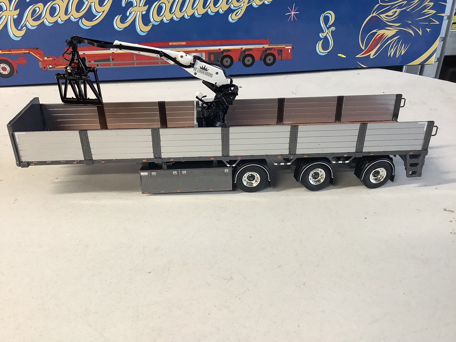 Stenentrailer, Hobby en Vrije tijd, Modelauto's | 1:50, Ophalen of Verzenden, Zo goed als nieuw, Bus of Vrachtwagen, Wsi