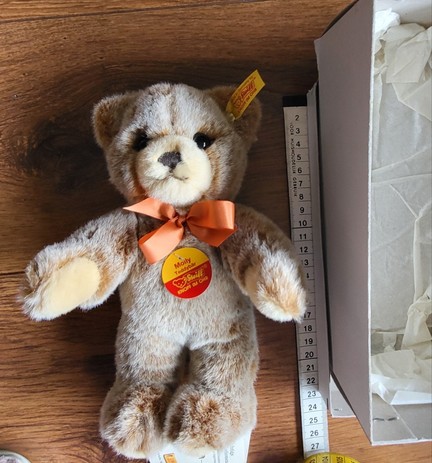 nieuw in doosje, zacht mohair steiff beertje., Ophalen of Verzenden, Nieuw, Stoffen beer, Steiff