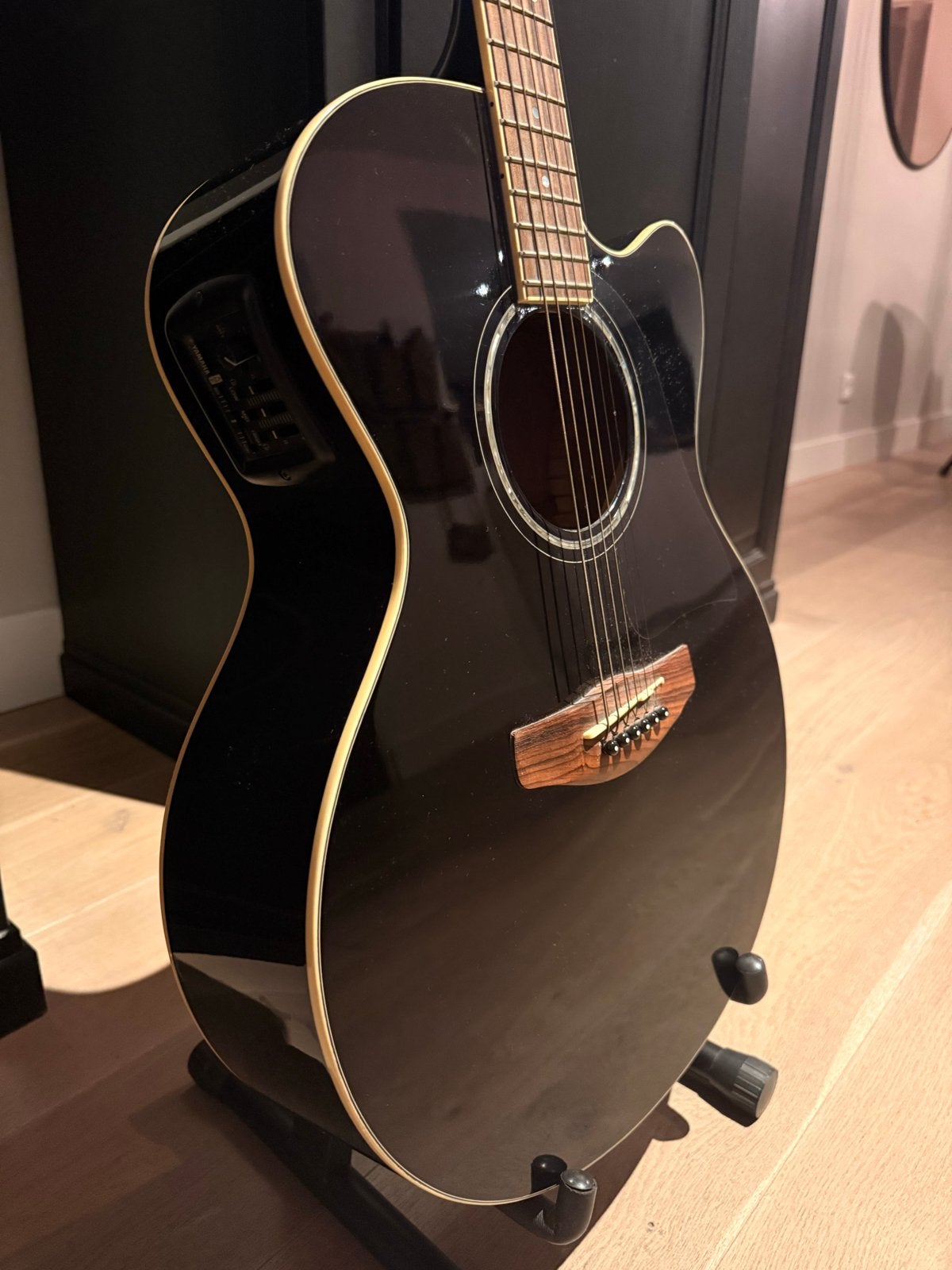 Yamaha CPX500BL Elektro-akoestische gitaar, Ophalen, Gebruikt, Western- of Steelstringgitaar, Met (piezo-)element
