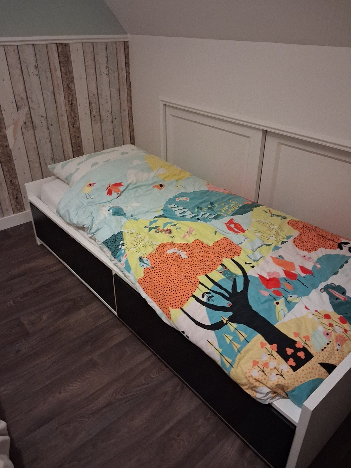 Gratis af te halen: IKEA kinderbed met lades, 85 tot 100 cm, Gebruikt, 180 cm of meer, Ophalen