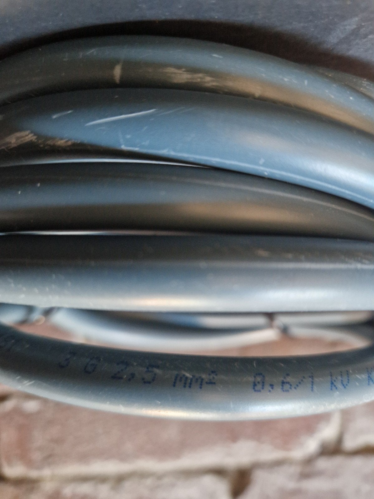 YMVK kabel 3x 2.5 lengte 3 meter, Ophalen of Verzenden, Kabel of Snoer